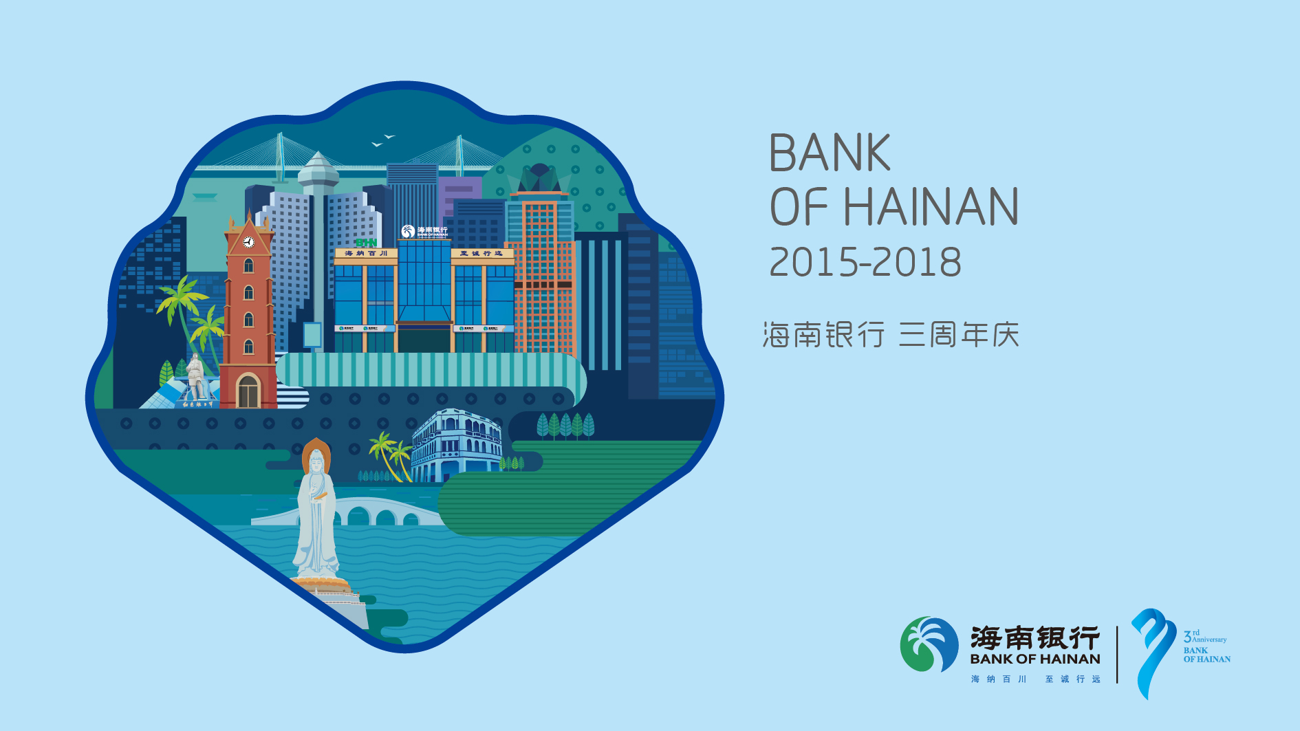 广西海南银行品牌形象宣传设计